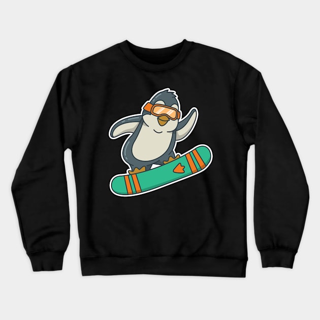 Snowboard Snowboarding Gift Winter Crewneck Sweatshirt by AlleyField